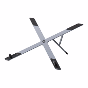 Pöytäteline kannettavalle tietokoneelle ja tabletille taitettava Forcell F-Grip Fold Stand X Pro harmaa