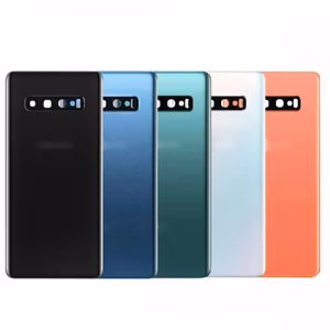 Back Cover Compatible With Samsung G973 S10 / Prism White / (With Camera Lens) HQ