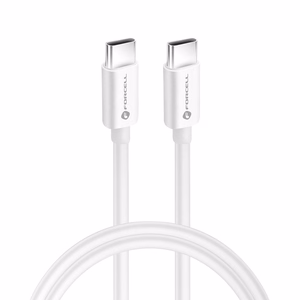 Kaapeli USB C - USB C Forcell F-Energy QC4.0 PD 5A 100W 1 m C339 valkoinen