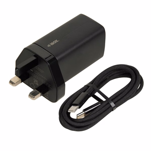 iBOX C-65 musta, GaN 65W universaali laturi UK-pistoke