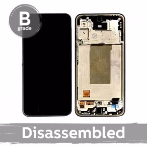 LCD Display Compatible Samsung A366 A36 5G with Frame / Lime / (9/10 disassembled)