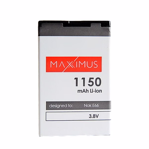 BATTERY MAXXIMUS NOKIA E66 1150mAh Li-ion  BL-4U