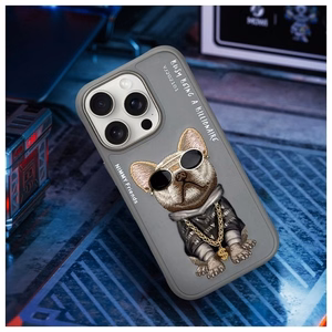 NIMMY Suojakuori GLASSES COOL DOG iPhone 16 Pro Max:lle harmaa