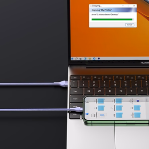 Baseus Cable Flash Series II 3 in 1 - USB to Type C, Lightning, Micro USB - 100W 6A 1,2 metres (CASS030005) purple