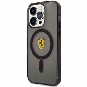 Ferrari FEHMP14XURKK iPhone 14 Pro Max 6.7" musta/musta hardcase Translucent Magsafe