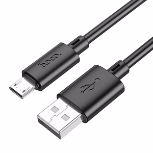 Kaapeli USB-A - Micro USB Hoco 2,4A 1 m X88 musta