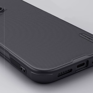 Nillkin Super Frosted Shield Pro -suojakuori iPhone 16 Pro 6,3:lle - musta