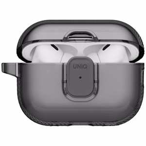 Uniq Glase Pro Suojakuori AirPods Pro 3:lle lukitussuojakuori - läpinäkyvä musta