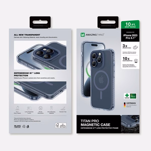 Amazing Thing Titan Pro Magsafe Suojakuori 10FT IP156.1PTMBU iPhone 15 Pro:lle sininen