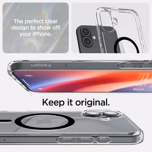 Spigen Ultra Hybrid Mag Suojakuori MagSafella iPhone 16 Pluslle - musta