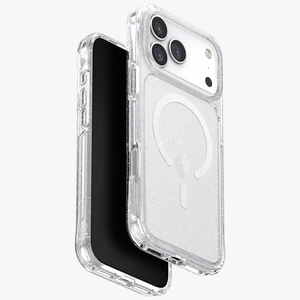 Uniq LifePro Xtreme Magclick Lataussuojakuori iPhone 17 Pro Max:lle - Läpinäkyvä-Glitter