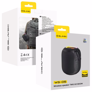 Blavec kannettava Bluetooth-kaiutin TWS WS-05 Go Boom - 5W (WS05-B) musta