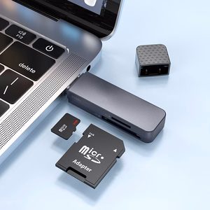 Muistikortinlukija Hoco HB45 2-in-1 USB3.0 harmaa