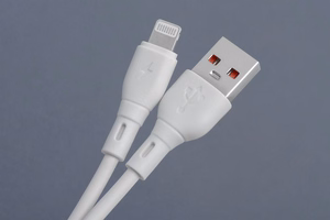 Cable USB A to Lightning Blue Star 2,4A ECO 1 m PJ68-24-2.4 white