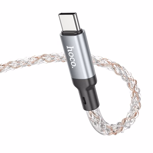 Hoco USB-A - USB-C -kaapeli 3A 1 m U112 - harmaa