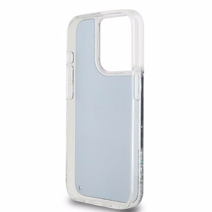 DKNY iPhone 15 Pro 6.1" Musta Suojakuori Liquid Glitter Big Logo