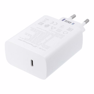 VIVO alkuperainen laturi Flash Charge USB C 3A 120W V12060L1B0 valkoinen bulk