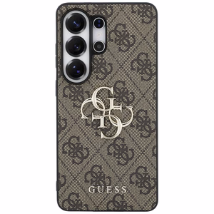Guess 4G Big Metal Logo Case for Samsung Galaxy S26 Ultra - Brown
