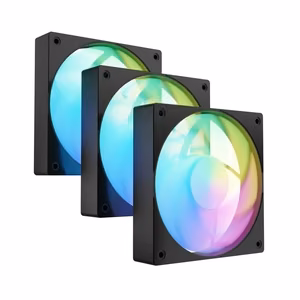 SET OF 3 FANS FURY SAI S12 ARGB PWM BLACK