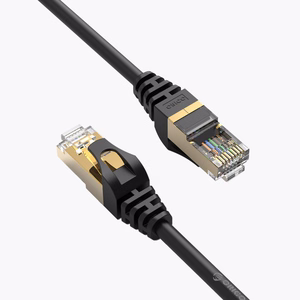 Orico PUG-C7 CAT7 10Gbps RJ45 Ethernet verkkokaapeli internet LAN pyöreä 3m - musta