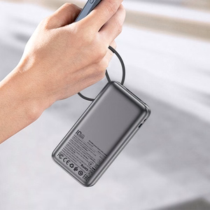 External battery Power Bank Acefast M7-10000 PD30W With Cable 10000mAh black