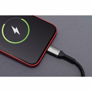 Kaapeli USB A - Lightning Forcell F-Energy 2,4A 12W Cafule 0,5 m C257 musta