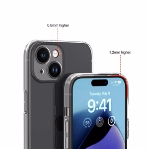 Kirkas Suojakuori iPhone 15 Plus:lle - läpinäkyvä