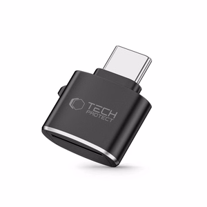 Tech-Protect UltraBoost microSD kortinlukija sovitin USB-C:llä - Musta