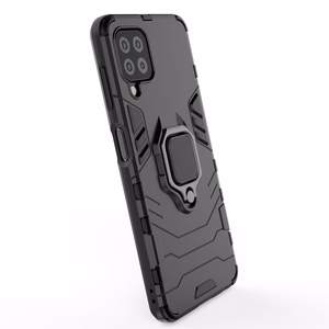 Ring Armor Case Kickstand Kova Rugged Cover Samsung Galaxy A22 4G sininen sininen