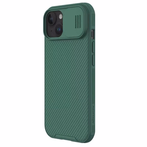 Nillkin CamShield Pro PC+TPU Suojakuori iPhone 15 Plus:lle vihreä