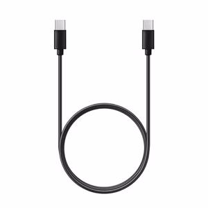 Cable Type C to Type C PD QC 3A 60W C296 (long connector 8mm) 1 m black