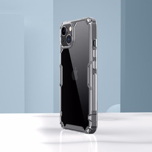 Nillkin Nature Pro iPhone 14 Plus kotelo, panssaroitu kansi, läpinäkyvä kansi
