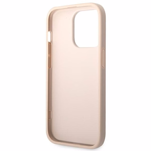 Guess GUHCP14X4GMGPI iPhone 14 Pro Max 6.7" vaaleanpunainen/vaaleanpunainen kovakotelo 4G Iso metallilogo