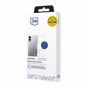3mk Just20g MagCase Samsung Galaxy S25 Edge:lle - Läpinäkyvä