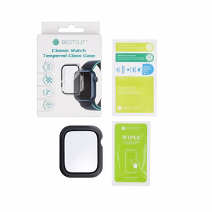 Bestsuit kellokuori hybridilasilla Apple Watch 10/11 46mm - musta (m)