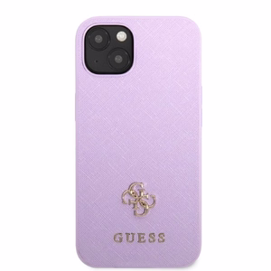 Guess GUHCP13SPS4MU iPhone 13 mini 5.4" violetti/violetti kovakuori Saffiano 4G Small Metal Logo