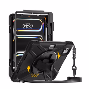 Crong Defender Plus rugged case for iPad Pro 11″ M5 (2025) / M4 (2024), black