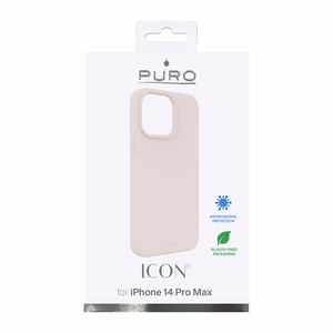 Puro Icon Cover suojakuori laitteelle Apple iPhone 14 Pro Max, vaaleanpunainen