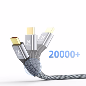 Wozinsky WPS-16AYL2S DisplayPort 2.1 80Gb/s 16K@60Hz 8K@120Hz 4K@240Hz HDR HDCP DSC kaapeli - musta