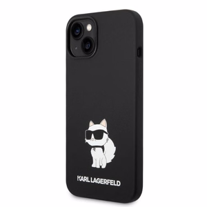 Karl Lagerfeld Silicone Choupette suojakuori iPhone 14 Plus:lle - musta