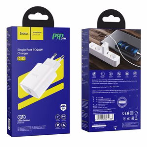 Charger Hoco N14 (1xUSB-C 20W) white