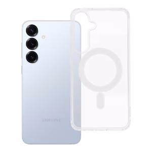 Suojakuori Samsung S25 PLUS:lle Clear Mag Cover (MID) yhteensopiva MagSafen kanssa läpinäkyvä