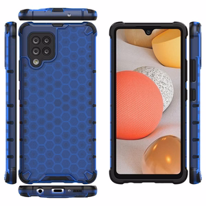 Honeycomb Asia panssari kansi TPU puskuri Samsung Galaxy A42 5G sininen sininen