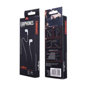 Maxlife langalliset kuulokkeet MXEP-01 jack 3,5mm valkoinen