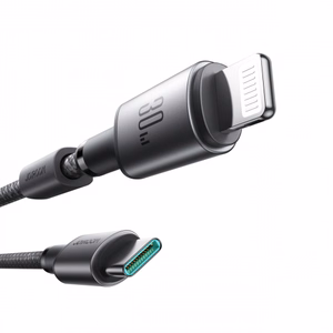 Joyroom S-A50 Unlimited Series 30W USB-C - Lightning -kaapeli magneettisella kaapelinorganisaattorilla 1,2 m - harmaa