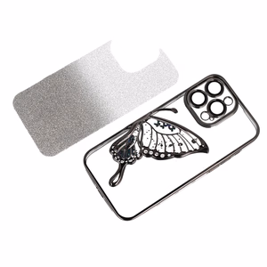 Tel Protect Butterfly Water Suojakuori iPhone 17:lle musta