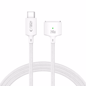 Tech-Protect MMC01 Ultraboost USB-C / USB-C MagSafe 3 140W 200cm kaapeli MacBook - valkoinen