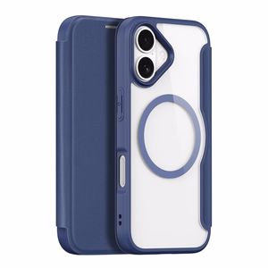 Dux Ducis Skin X Pro iPhone 17 Air Suojakuori MagSafe-tuella ja Lompakolla - Sininen