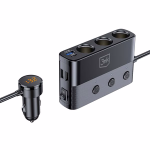 Auton laturi 3mk Car Power Splitter 120W 3xUSB-A/USB-C/3xDC