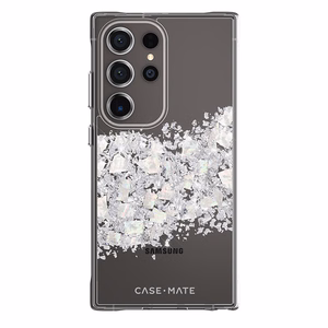 Case-Mate Karat suojakuori Samsung Galaxy S24 Ultra -laitteelle, helmiäiskoristeltu, A Touch of Pearl